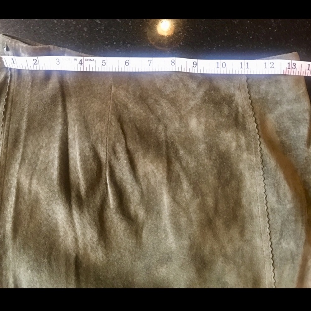 Patty Lewis Patricia Wolf leather fringe jacket skirt hand painted Indian ponies - Picture 8 of 8
